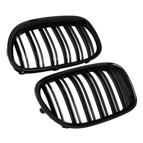 UAGFDFF Gitter Front Niere Grill Doppel Lamellen Für F01 F02 F03 F04 740i 750li 760li 2009 2010 2011 2012 2013 2014 2015 Kühler(Chrome) von UAGFDFF