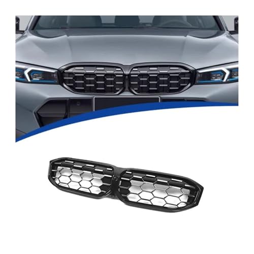 UAGFDFF Gitter Für 3er G20 G21 LCI 330i 325i für M340i 2023-2024 Front Niere Grill Center Grid Mesh Body Kits Tuning Kühler(Sliver) von UAGFDFF