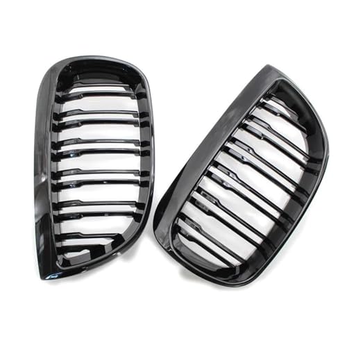 UAGFDFF Gitter Für E81 E87 120d 120i 130i Autogrill Frontnierengrill Renngrills Schwarz glänzender Grill 2004-2006 Auto-ABS-Gitter Kühler von UAGFDFF