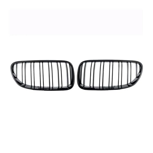 UAGFDFF Gitter Für E92 E93 2 Türen 320I 330I 328i 335i 2010 2011 2012 Gloss Black ABS Front Niere Haube Grille Dual Lamellen Grill Kühler(Schwarz glänzend) von UAGFDFF