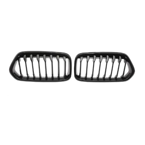 UAGFDFF Gitter Glänzend Schwarz Kühlergrill Single Line One Slat Front Nierengrill Passend für X2 F39 Dekoration Kühler von UAGFDFF