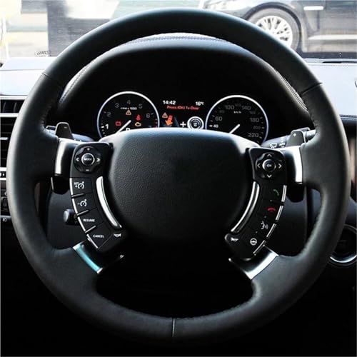 UAGFDFF Lenkradschoner Benutzerdefinierte Lenkrad-Geflechtabdeckung Für Land Für Rover Für Range Für Rover 2003-2012 Auto-Innenausstattung Lenkradabdeckung(Green Thread) von UAGFDFF