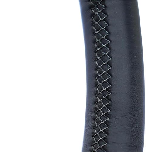 UAGFDFF Lenkradschoner Custom Car Steering Braid Radabdeckung Für X5 2011-2020 Autoinnenausstattung Lenkradabdeckung(Schwarz) von UAGFDFF