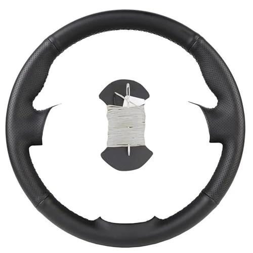 UAGFDFF Lenkradschoner DIY Angepasst Auto Lenkrad Abdeckung Für Accord 7 2004-2007 Auto Leder Lenkung Wrap Lenkradabdeckung(White Thread) von UAGFDFF