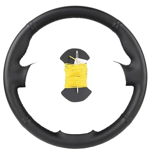 UAGFDFF Lenkradschoner DIY Angepasst Auto Lenkrad Abdeckung Für E83 X3 2003-2010 Für E53 X5 2004-2006 Leder Lenkung Wrap Lenkradabdeckung(Gelb) von UAGFDFF