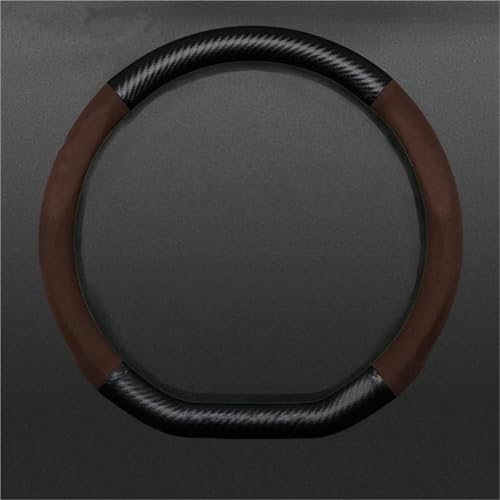 UAGFDFF Lenkradschoner Leder-Lenkradabdeckung Für Chevy Für Malibu 2.0L 2.4L 1.6T 2012-2017 Lenkradabdeckung(B-Brown-D Shape) von UAGFDFF