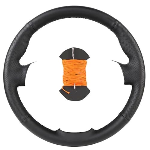 UAGFDFF Lenkradschoner Maßgeschneiderte Auto-Lenkradabdeckung Für Lexus Für IS250 IS250C IS300 IS300C IS350 IS350C F Sport 2005-2011 Leder-Lenkradhülle Lenkradabdeckung(Orange Thread) von UAGFDFF
