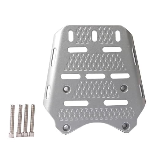 UAGFDFF Motorrad-Hintere Aufbewahrungsbox Gepäckträger Für PCX 125 150 Für PCX150 Für PCX125 2014-2020 Unterstützung Frachthalter Regalhalterung Gepäck Träger Fracht Regal Halter(Silber) von UAGFDFF