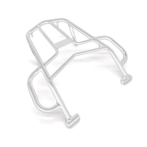 UAGFDFF Motorrad-Rücksitz-Gepäckträger Passend Für CRF 300 300l Für Rallye 2021 2022 Mit Griffgriff Ladungsregalhalterung Gepäck Träger Fracht Regal Halter(Silber) von UAGFDFF