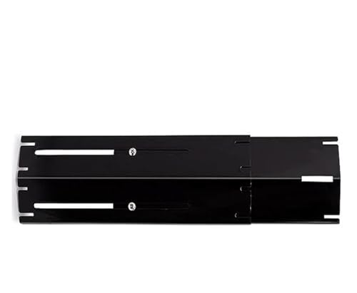 UALXPAO BBQ-Heizplatten Universal-Wärmeplatten Zeltschild Grillteile Edelstahl Einstellbare Brennerabdeckung Flammenbändiger Gasgrill Hitzeschilde(Black-1pack) von UALXPAO
