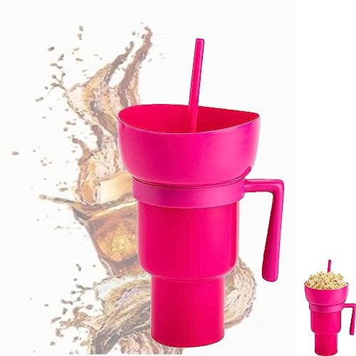 UANACIA Snack and Drink Cup Combo, Snack Und Getränkebecher 2 In 1, Snack- und Getränkebecher, Wiederverwendbarer Tragbarer Getränkeeimer mit Strohhalm, Stadium Tumbler with Snack Bowl UANACIA Snack and Drink Cup Combo, Snack Und Getränkebecher 2 In 1, Snack- und Getränkebecher, Wiederverwendbarer Tragbarer Getränkeeimer mit Strohhalm, Stadium Tumbler with Snack Bowl von UANACIA