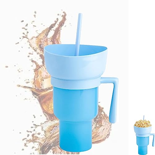 UANACIA Snack and Drink Cup Combo, Snack Und Getränkebecher 2 In 1, Snack- und Getränkebecher, Wiederverwendbarer Tragbarer Getränkeeimer mit Strohhalm, Stadium Tumbler with Snack Bowl UANACIA Snack and Drink Cup Combo, Snack Und Getränkebecher 2 In 1, Snack- und Getränkebecher, Wiederverwendbarer Tragbarer Getränkeeimer mit Strohhalm, Stadium Tumbler with Snack Bowl von UANACIA