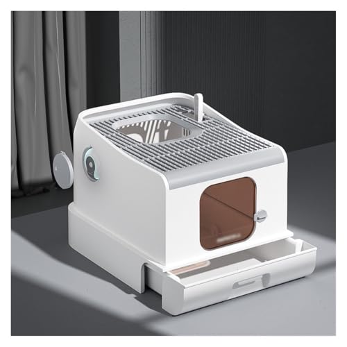 Katzentoilette, Geschlossene Katzentoilette mit Deckel, XL-Schublade, Spritzschutz und einfacher Reinigung Katzentoilette Katzentoilette, Geschlossene Katzentoilette mit Deckel, XL-Schublade, Spritzschutz und einfacher Reinigung Katzentoilette von UANFHWZF