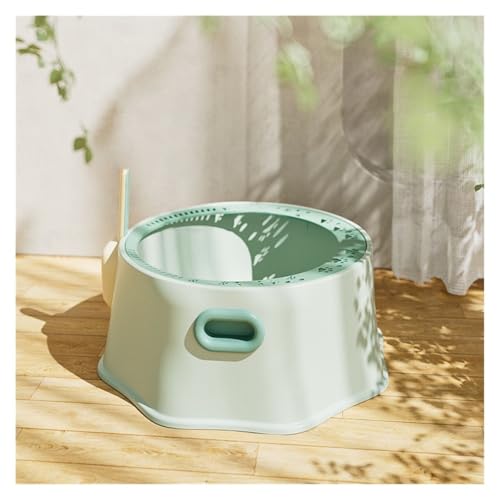 Katzentoilette, Offene Katzentoilette mit Schaufel, leicht zu reinigen und for Kaninchen zu installieren Katzentoilette(Blue) von UANFHWZF