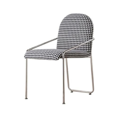 UANFHWZF Esszimmerstühle Esszimmerstühle aus Samt mit Metallbeinen, gepolsterte Sitzgelegenheiten for Küche und Wohnzimmer(Black) von UANFHWZF