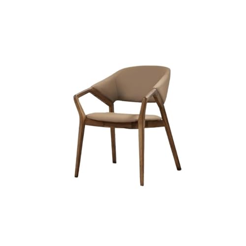 UANFHWZF Esszimmerstühle Esszimmerstuhl aus Massivholz mit Rückenlehne, Sessel for Zuhause(Khaki) von UANFHWZF