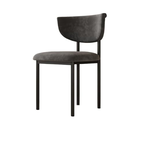 UANFHWZF Esszimmerstühle Esszimmerstuhl aus Samt mit Metallbeinen for Küche, Wohnzimmer(Black) von UANFHWZF