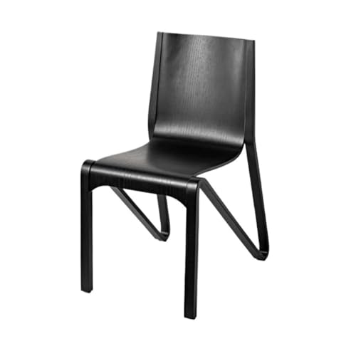 UANFHWZF Esszimmerstühle Mid-Century Modern Esszimmerstühle aus Holz, ohne Armlehnen for Küche & Esszimmer(Black) von UANFHWZF