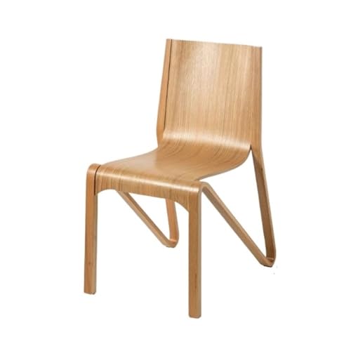 UANFHWZF Esszimmerstühle Mid-Century Modern Esszimmerstühle aus Holz, ohne Armlehnen for Küche & Esszimmer(Natural) von UANFHWZF