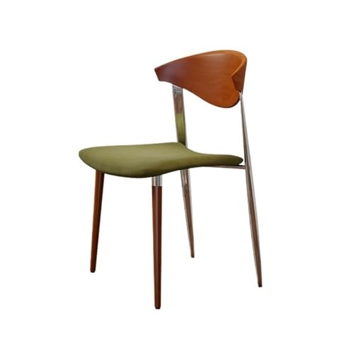 UANFHWZF Esszimmerstühle Mid-Century Modern Esszimmerstühle mit gepolsterter Sitzfläche und Holzbeinen(Green) von UANFHWZF