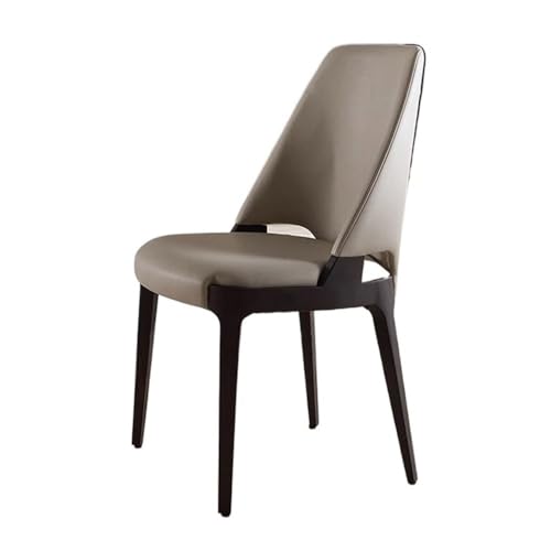 UANFHWZF Esszimmerstühle Moderne Esszimmerstühle aus Leder mit Metallbeinen for Küche und Wohnzimmer(Gray) von UANFHWZF