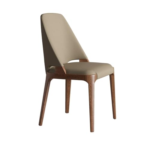 UANFHWZF Esszimmerstühle Moderne Esszimmerstühle aus Leder mit Metallbeinen for Küche und Wohnzimmer(Khaki) von UANFHWZF