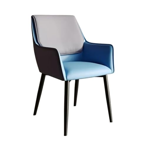 UANFHWZF Esszimmerstühle Moderner Esszimmerstuhl aus PU-Leder – nordischer Küchen- und Bankettstuhl for Zuhause(Light Grey) von UANFHWZF