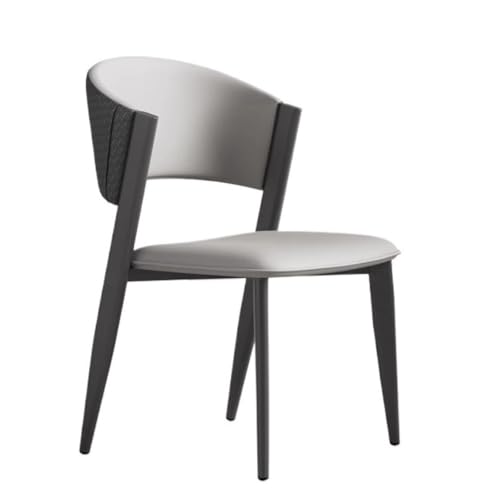UANFHWZF Esszimmerstühle Moderner Esszimmerstuhl mit Rückenlehne for Zuhause, Café und Hotel(Gray) von UANFHWZF