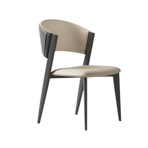 UANFHWZF Esszimmerstühle Moderner Esszimmerstuhl mit Rückenlehne for Zuhause, Café und Hotel(Khaki) von UANFHWZF