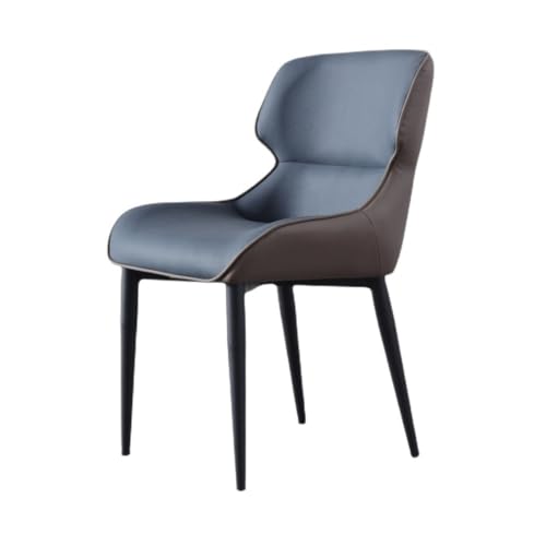 UANFHWZF Esszimmerstühle Moderner Esszimmerstuhl mit minimalistischer Rückenlehne for Zuhause und Restaurant(Blue) von UANFHWZF