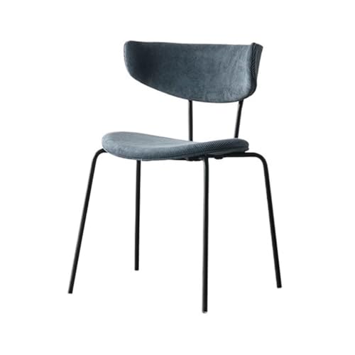 UANFHWZF Esszimmerstühle Vintage Cordstuhl, moderner Küchenstuhl mit ergonomischem Design(Blue) von UANFHWZF