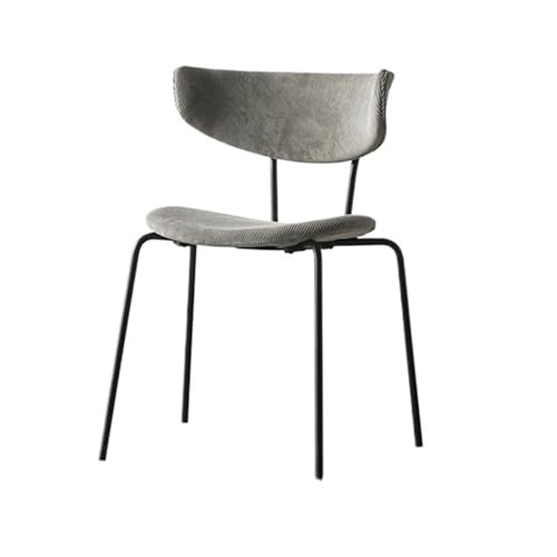 UANFHWZF Esszimmerstühle Vintage Cordstuhl, moderner Küchenstuhl mit ergonomischem Design(Gray) von UANFHWZF