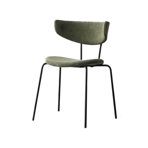 UANFHWZF Esszimmerstühle Vintage Cordstuhl, moderner Küchenstuhl mit ergonomischem Design(Green) von UANFHWZF