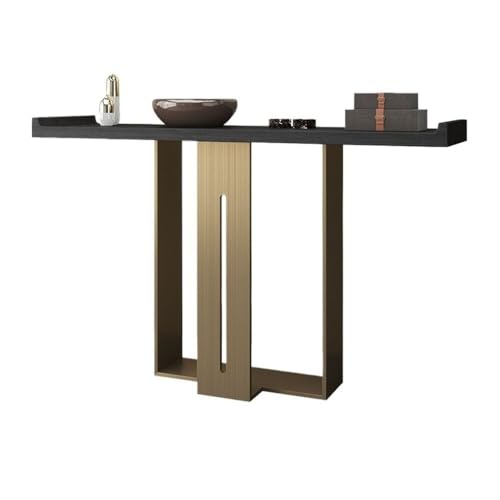 UANFHWZF Konsolentisch, 39,37'' Moderner Konsolentisch aus Kunstmarmor mit Metallbeinen for den Eingangsbereich Tisch UANFHWZF Konsolentisch, 39,37'' Moderner Konsolentisch aus Kunstmarmor mit Metallbeinen for den Eingangsbereich Tisch von UANFHWZF