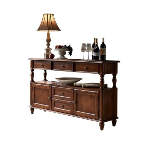 UANFHWZF Konsolentisch, Eingangsschrank mit Stauraum – Wandmontierter Foyertisch, Esstisch und Weinkühler-Organizer Tisch(140cm) von UANFHWZF