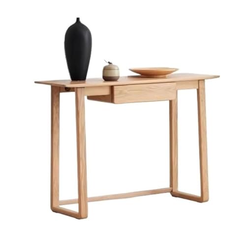 UANFHWZF Konsolentisch, Konsolentisch im Landhausstil mit Schublade for den Eingangsbereich – schmaler Akzenttisch for den Flur Tisch(Natural) von UANFHWZF
