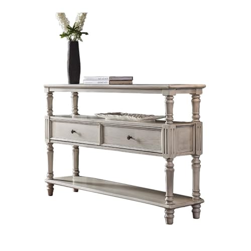 UANFHWZF Konsolentisch, Moderner Sofa-Rücken-Eingangstisch mit platzsparendem Foyer-Organizer Tisch(140cm) von UANFHWZF