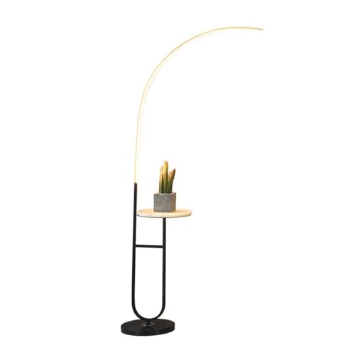 UANFHWZF Stehlampen Moderne LED-Stehleuchte mit Beistelltisch – Wohnzimmer-, Schlafzimmer-, Bürobeleuchtung von UANFHWZF