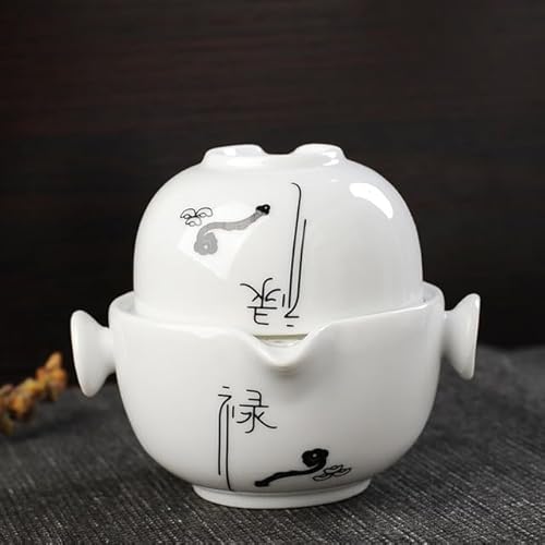 UANGLI Keramik-Teeservice 1 Kanne 1 Tasse Gaiwan Teekanne Wasserkocher von UANGLI