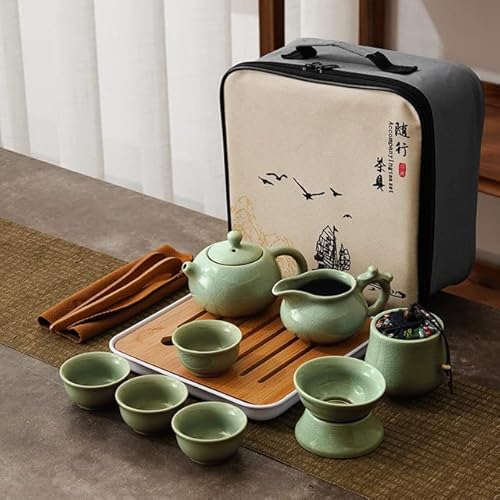 UANGLI Tragbare Reise Keramik Chinesische Kung Fu Tee-Set Tee Tablett Komplette Set von Lagerung Paket Teekanne Teetasse Tee-Set Geburtstag Geschenk UANGLI Tragbare Reise Keramik Chinesische Kung Fu Tee-Set Tee Tablett Komplette Set von Lagerung Paket Teekanne Teetasse Tee-Set Geburtstag Geschenk von UANGLI