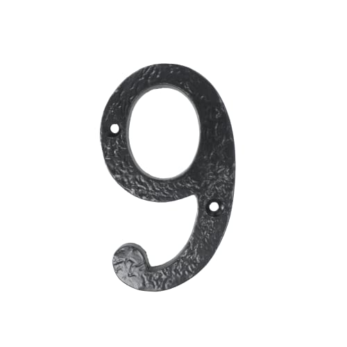 Türnummern 9, Eisen, 10,2 cm, Schwarz von UAP