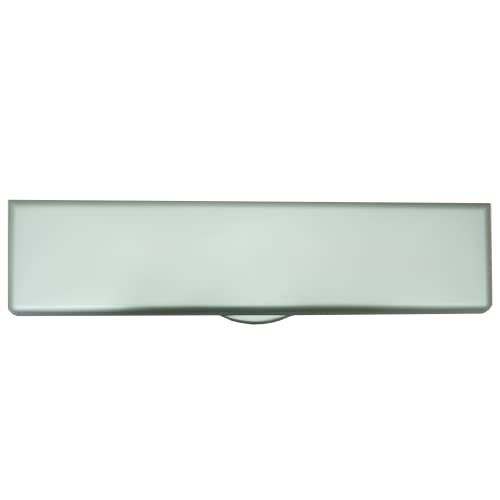 UAP iPlate Briefkasten 30,5 cm (12 Zoll), Premium-Briefkasten für Türstärken zwischen 24 mm - 80 mm, silberfarben eloxiert von UAP