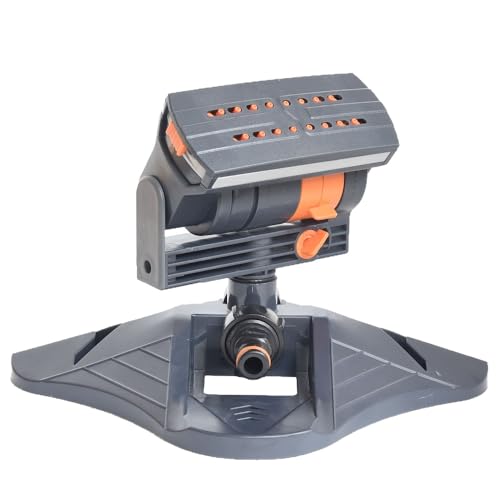 4 Spray Modes Auto Oscillating Sprinkler, 16 Hole Lawn Sprinkler Automatic Watering Garden Yard Lawn Irrigation System ﻿ (A) von UATARU