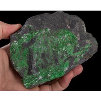 Seltenes Uvarovite Grünes Steinexemplar in Chromit Mit Calcit 2.08 Pfund Granat Sternzeichen Сrystal #2272T von UAmineral