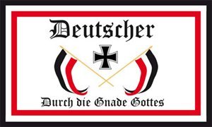 UB Fahne/Flagge Deutscher Gnade Gottes Deutschland 90 cm x 150 cm Neuware!!! von UB