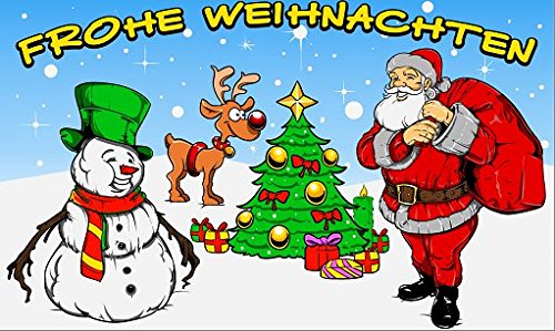 UB Fahne/Flagge Frohe Weihnachten Nikolaus Weihnachtsfahne 90 cm x 150 cm Neuware! von UB