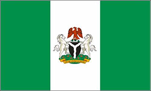 UB Fahne/Flagge Nigeria mit Wappen 90 cm x 150 cm Neuware! von UB