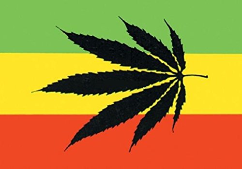 UB Fahne/Flagge Rasta Cannabis Reggae Hanf 90 cm x 150 cm Neuware!!! von UB