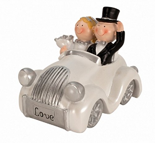 wunderschöne Spardose Hochzeitspaar im Auto Sparschwein,Sparbüchse,Hochzeitsgeschenk von UB
