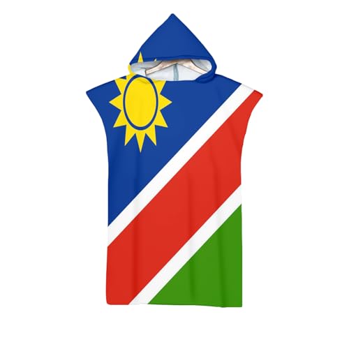 UBBVPKY Mikrofaser-Surfponcho-Handtuch Mit Kapuze Bademantel Zum Schwimmen Und Umziehen Am Strand Bademantel Mit Flaggen Der Republik Namibia Für Erwachsene Damen Und Herren Übergroßer Bademantel UBBVPKY Mikrofaser-Surfponcho-Handtuch Mit Kapuze Bademantel Zum Schwimmen Und Umziehen Am Strand Bademantel Mit Flaggen Der Republik Namibia Für Erwachsene Damen Und Herren Übergroßer Bademantel von UBBVPKY